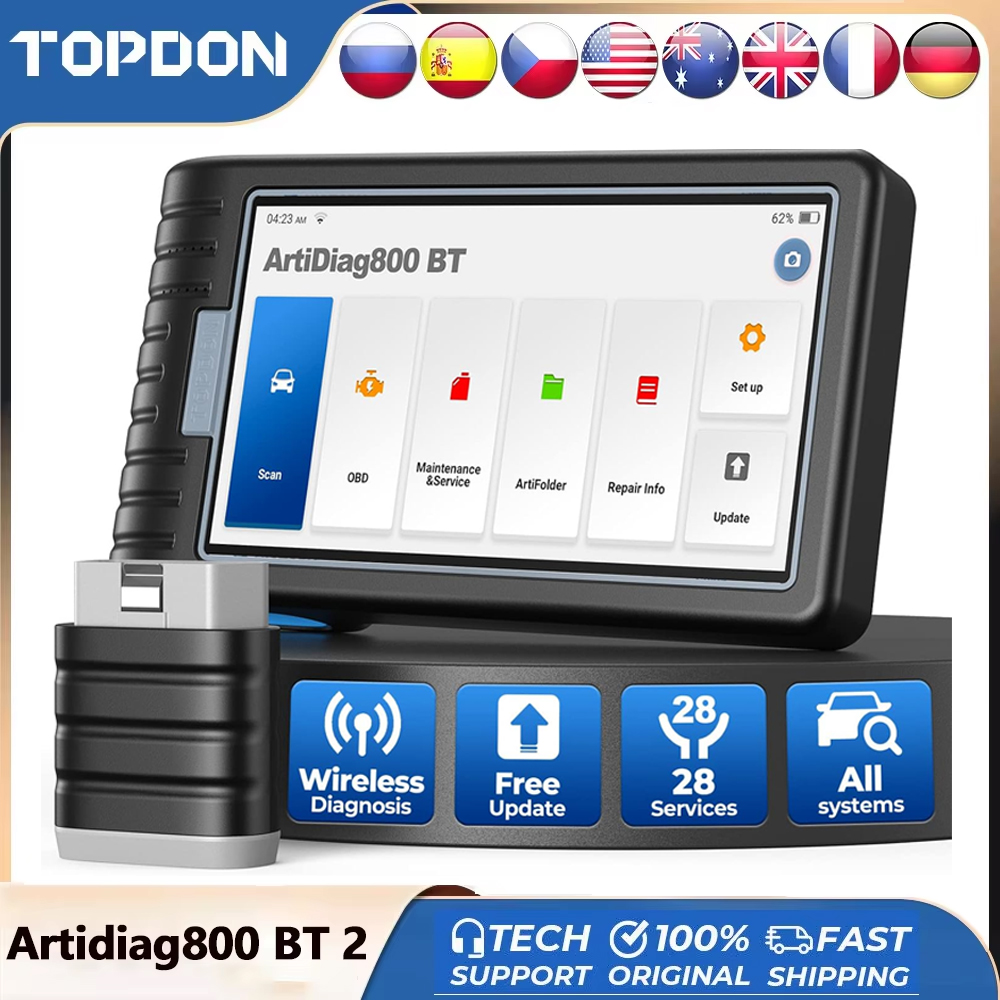 Topdon Tc001 Thermal Camera - TOPDON ArtiDiag800 BT Strumento Diagnostico per